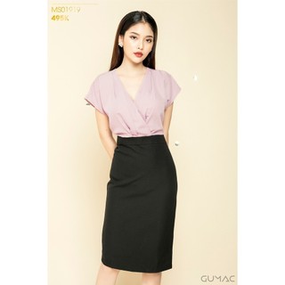 Đầm xếp ly ngực GUMAC MS01919