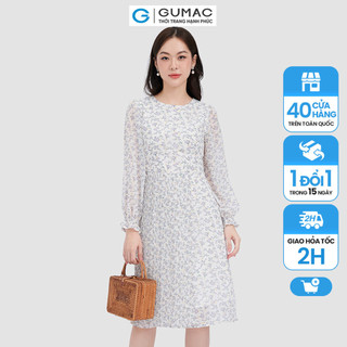 Đầm phối tà dập ly thời trang gumac dc10073