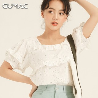 Áo babydoll phối bèo aa8103 gumac