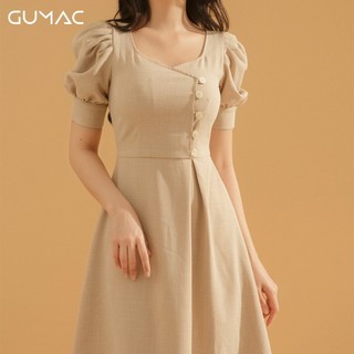 Đầm vạt đắp đính nút DA711 GUMAC