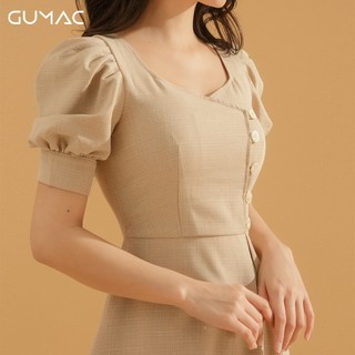 Đầm vạt đắp đính nút DA711 GUMAC