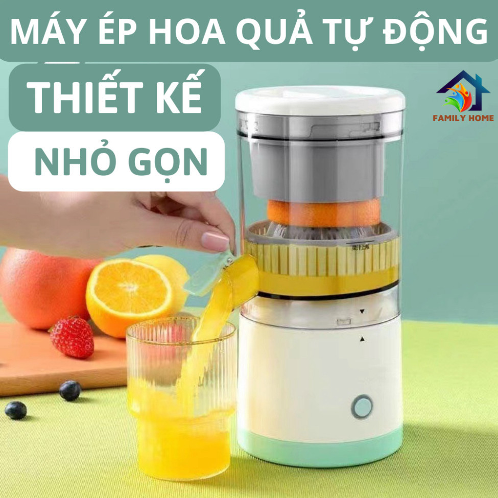 Máy Vắt Cam Tự Động , Máy Ép Hoa Quả Đa Năng Thông Minh Sử Dụng Sạc USB Tiện Lợi