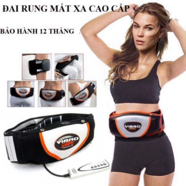 Đai Massage giảm mỡ bụng , Máy Massage rung nóng giảm mỡ toàn thân hiệu quả Vibro Shape [ Chính Hãng ]
