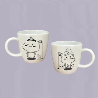 [HB gift] Cốc uống trà ,cà phê men sứ trắng 300ml