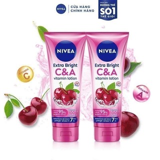 Bộ đôi Sữa Dưỡng Thể Dưỡng Sáng NIVEA Vitamin C&A | Vitamin C | Vitamin A 180 ml - 80372