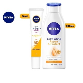 Bộ đôi Chống nắng phục hồi NIVEA (Tinh chất chống nắng 30ml-86016 + Sữa dưỡng thể chống nắng phục hồi 200ml-88310)