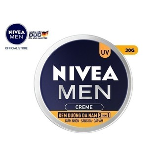 Kem Dưỡng Da Nam NIVEA MEN Creme 3in1 Giúp Giảm Nhờn | Sáng Da | Cấp Ẩm (30 ml) - 83923