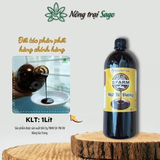 Mật Rỉ Đường Sfarm chai 1 Lít (1,4 kg) dùng để ủ rác nhà bếp, ủ phân hữu cơ, nuôi cấy vi sinh - Nông Trại Sago
