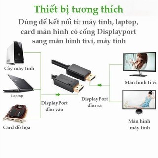Dây cáp DisplayPort 1.2 UGREEN DP107 - Chính hãng - Bảo hành 18 tháng 1 đổi 1 - 30118 30119 30120