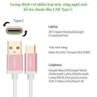 Dây cáp chuyển đổi USB 2.0 sang USB Type C UGREEN US188