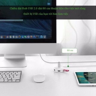 Hub USB 2.0 4 cổng tốc độ cao chính hãng UGREEN CR106 - Hàng phân phối chính hãng - Bảo hành 18 tháng 1 đổi 1  20270