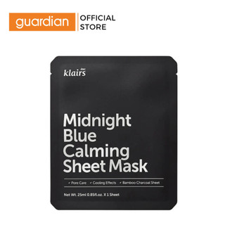 Mặt Nạ Giấy Klairs Midnight Blue Calming Sheet Mask 25Ml