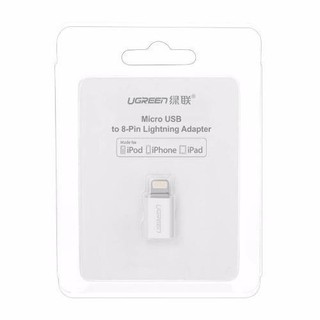 Đầu chuyển đổi Micro USB sang Lightning có chứng chỉ MFI UGREEN