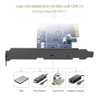 Card PCI Express sang 2 cổng USB Type-C UGREEN US230 30773