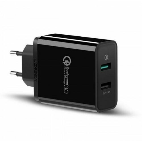 Sạc nhanh hỗ trợ 2 cổng QuickCharge 3.0 UGREEN CD132