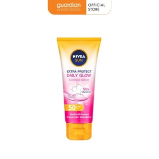 Tinh chất chống nắng dưỡng thể sáng mịn đều màu nivea daily glow spf50 pa+++ 180ml