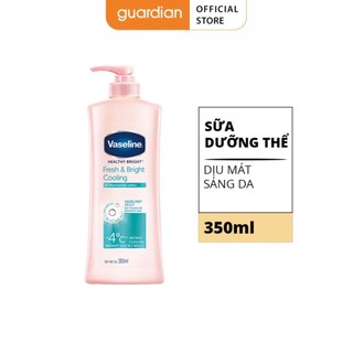 Sữa dưỡng thể dịu mát hỗ trợ sáng da vaseline fresh & bright cooling 350ml