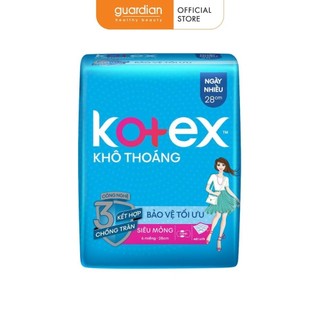 Băng vệ sinh Kotex khô thoáng ngày nhiều 28cm (6 miếng)