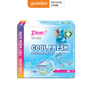 Băng Vệ Sinh Siêu Mỏng Cánh Sensi Cool Fresh 23cm Diana 20 Miếng