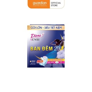 Băng Vệ Sinh Ban Đêm Sensi 29cm Diana 12 Miếng