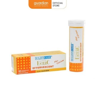 Viên sủi bổ sung vitamin C Holisticare Ester C vị Cam (10 viên)