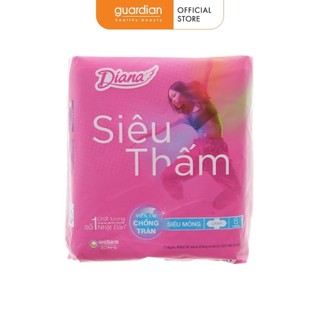 Băng vệ sinh siêu thấm siêu mỏng cánh diana 8 miếng 2 gói 23cm