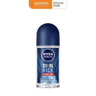 Lăn Khử Mùi Mát Lạnh Men Cool Kick Nivea 50ml