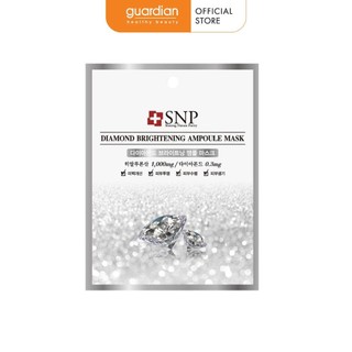 Mặt nạ dưỡng trắng tinh chất kim cương SNP Diamond Brightening Ampoule Mask (25ml)