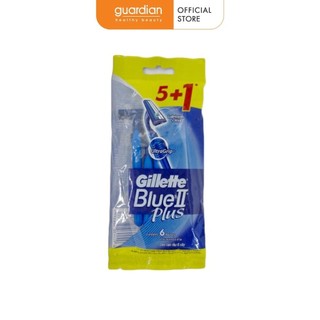 Dao Cạo Râu Cán Xanh Blue II Plus Gillette Gói 5+1 Cái