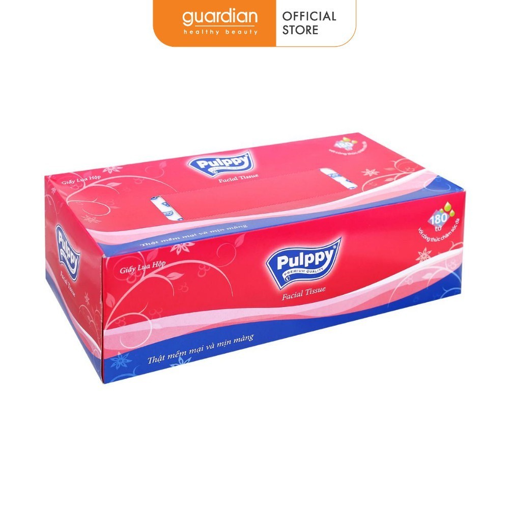 Khăn giấy lụa Pulppy (Hộp 180 tờ)