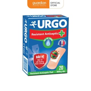 Băng cá nhân kháng khuẩn Urgo Resistant Antiseptic (20 miếng)