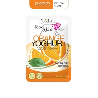 Mặt Nạ Giấy Vedette Sữa Chua Cam 25g