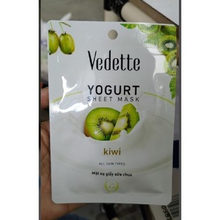 Mặt Nạ Giấy Sữa Chua Kiwi Vedette 22ml