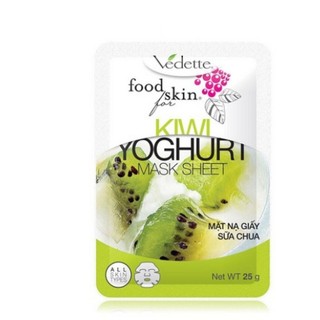 Mặt Nạ Giấy Sữa Chua Kiwi Vedette 22ml