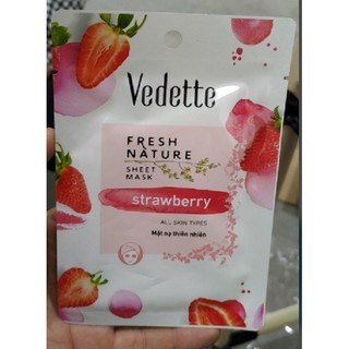 Mặt Nạ Thiên Nhiên Dâu Vedette 22ml