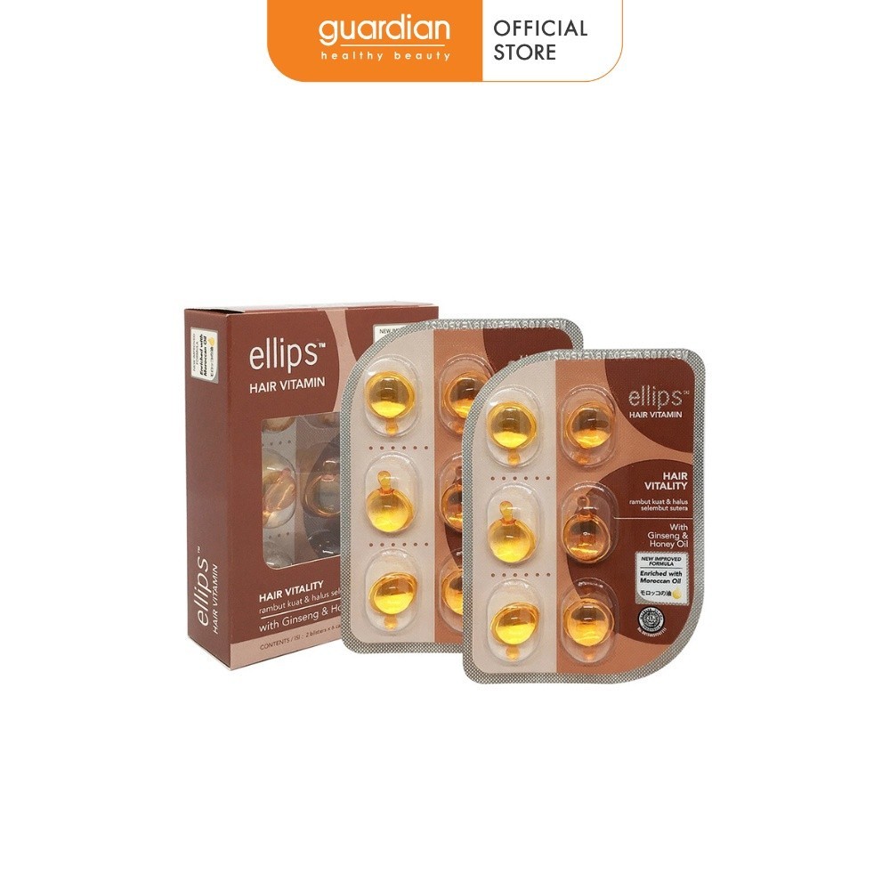 Serum Giúp Phục Hồi Sức Sống Cho Mái Tóc Xỉn Màu Hair Vitamin Moroccan Oil Hair Vitality Ellips 12 V