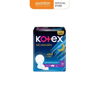 Băng Vệ Sinh Đêm Dày Cánh 28cm Style Kotex 4 Miếng