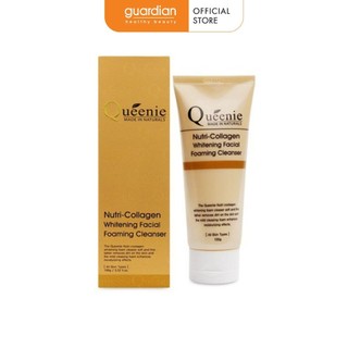 Sữa rửa mặt tạo bọt, trắng da, bổ sung Collagen Queenie 100g