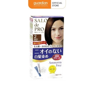 Kem Nhuộm Tóc Phủ Bạc Cho Nữ Salon De Pro Số 2 Màu Nâu Sáng Nhất 80gr