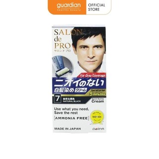 Kem Nhuộm Tóc Phủ Bạc Cho Nam Salon De Pro Số 7 Màu Đen Tự Nhiên 80gr