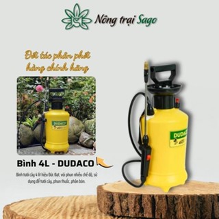 Bình Tưới Cây Phun Sương 4 Lít - Nhựa Dudaco, nhiều chế độ phun, dùng để xịt thuốc, phân cho cây - Nông Trại Sago