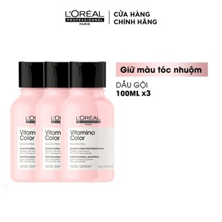 Combo dầu gội giữ màu tóc nhuộm L'Oréal Professionnel Serie Expert Vitamino Color 100ml