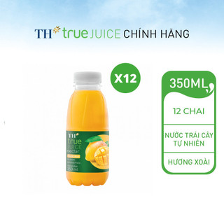 12 Chai nước trái cây xoài tự nhiên TH True Juice 350ml