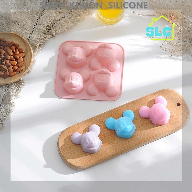 khuôn silicon hình chuột micky