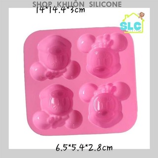 khuôn silicon hình chuột micky