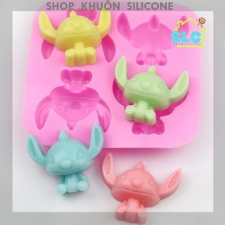 Khuôn silicone hoạt hình Stich làm thạch rau câu