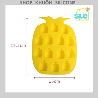 Khuôn silicon làm thạch hình quả dứa