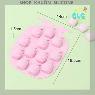Khuôn silicon làm thạch hình quả dứa