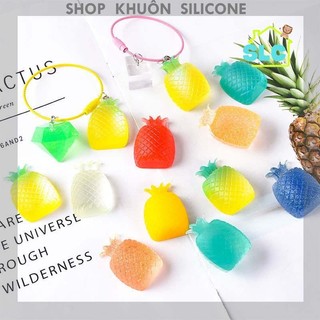 Khuôn silicon làm thạch hình quả dứa