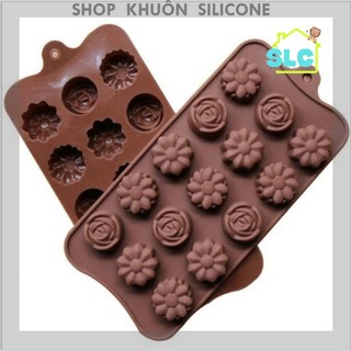 Khuôn silicon đổ socola, kẹo dẻo hay làm thạch rau câu hình hoa